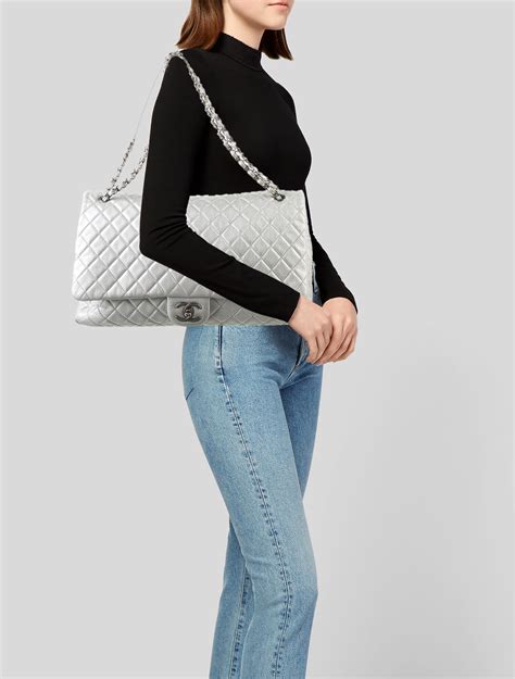 chanel xxl airline flap bag price|Chanel perforated flap bag.